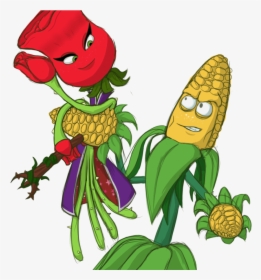 Plants Vs Zombies Clipart Corn Kernel - Plants Vs Zombies Kernel Corn X Rose, HD Png Download, Free Download