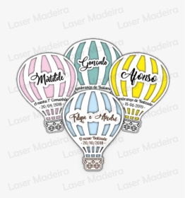 Transparent Molduras Batizado Png - Hot Air Balloon, Png Download, Free Download