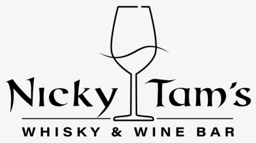 Nickytamslogo Black - Wine Glass, HD Png Download, Free Download