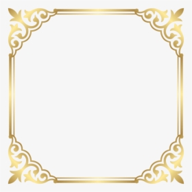 Fancy Frame Clip Art - Gold Border Frame Png, Transparent Png, Free Download