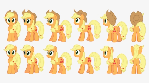 Pony Applejack Cartoon Drawing - My Little Pony Turn Around, HD Png Download, Free Download