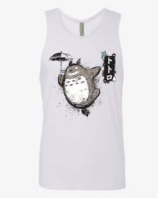 Flying With My Neighbor Men"s Premium Tank Top - Totoro Flying, HD Png Download, Free Download