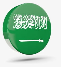 Glossy Round Icon 3d - Saudi Arabia Flag 3d, HD Png Download, Free Download
