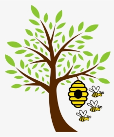 Bee With Tree Logo, HD Png Download, Free Download
