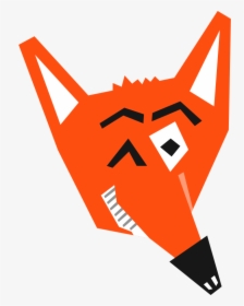 Smart Fox Face - Cartoon Fox Face Png, Transparent Png, Free Download