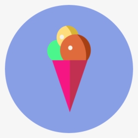 Ice Cream Circle Icon, HD Png Download, Free Download
