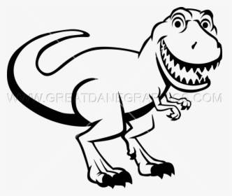 T Rex Black And White, HD Png Download, Free Download