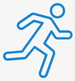 Run Icon Blue - Running Man Icon Transparent, HD Png Download, Free Download