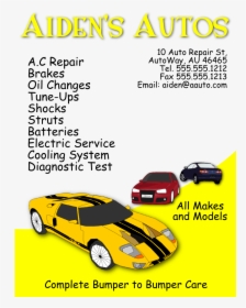 Auto Repair Flyer Template - Auto Repair Flyer Sample, HD Png Download, Free Download