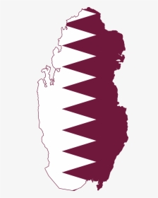 Qatar Flag Png Image Background - Qatar Flag Map, Transparent Png, Free Download
