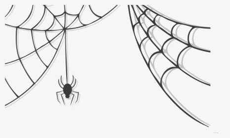 Spider Clipart Grey Spider - Transparent Background Spider Web Png, Png Download, Free Download