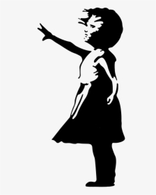 Girl Reaching Stretching Free Photo - Banksy Girl With Balloon, HD Png Download, Free Download