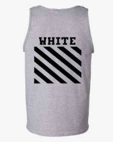 Off White Tank Top Black - Blue Off White Shirt, HD Png Download, Free Download