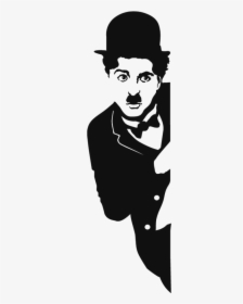 Charlie Chaplin Black And White Art, HD Png Download, Free Download