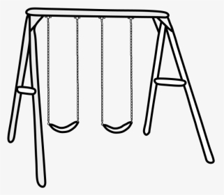 Transparent Swing Set Clipart - Drawing Of A Swing Set, HD Png Download, Free Download