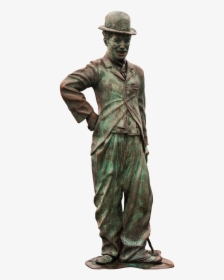 Charlie Chaplin Statue Bronze Free Photo - Bronze Statue Of Charlie Chaplin, HD Png Download, Free Download