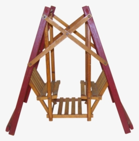 Miniature Wooden Swing Set With Original Paint - Swing, HD Png Download, Free Download
