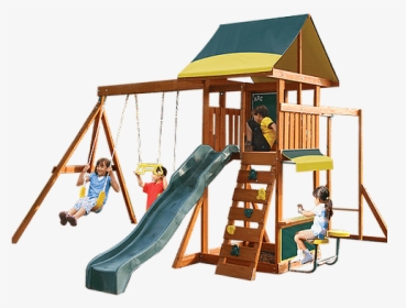 Cedar Summit Brookridge Wooden Swing Set - Big Backyard Brightside Wooden Play Centre, HD Png Download, Free Download