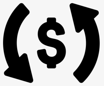 Dollar Sign With Spinning Arrows - Arrow Icon With Dollar Sign Png, Transparent Png, Free Download