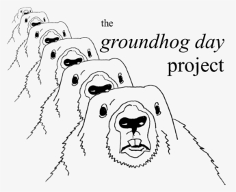 The Groundhog Day Project - Line Art, HD Png Download, Free Download