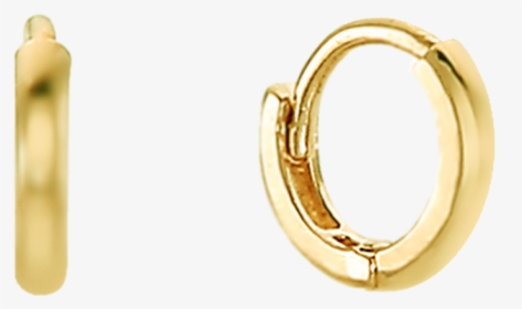 9ct Gold 4x12mm Half Round Hoop Earrings | Goldmark (AU)