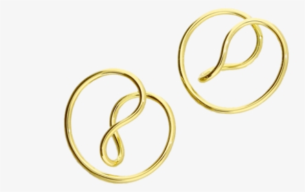 Classic Gold Hoop Earrings - Earrings, HD Png Download, Free Download