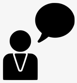 Male Person User Chat Message Bubble Thinking Idea - User Chat Icon Png, Transparent Png, Free Download