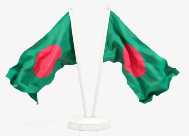 Two Waving Flags - Transparent Haitian Flag Png, Png Download, Free Download