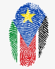 Bangladesh Map In Fingerprint Clipart , Png Download - Somalia Flag Fingerprint, Transparent Png, Free Download