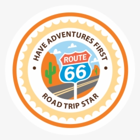 Road Trip Sticker White - Circle, HD Png Download, Free Download