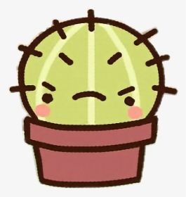 #cartoon #clawbert #cute #fun #kawaii #adorable #sweet - Cute Angry Cactus, HD Png Download, Free Download