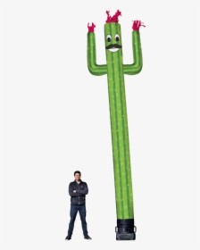 Cactus Air Dancers Inflatable Tube Man Character 20ft - San Pedro Cactus, HD Png Download, Free Download