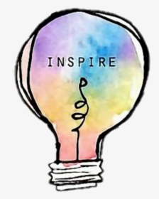 #foco #idea #wow #inspire #arcoiris🌈❤ #tumblr - Inspire Drawing, HD Png Download, Free Download