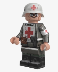 Transparent Ww2 Helmet Png - Lego Ww2 German Medic, Png Download, Free Download