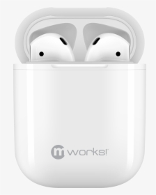 Mworks Mcase Wireless Charging Case For Airpods White - Airpods Case With Black Background, HD Png Download, Free Download