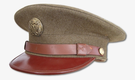 Enlisted Man"s Wool Service Cap, Specification Qmc - Leather, HD Png Download, Free Download