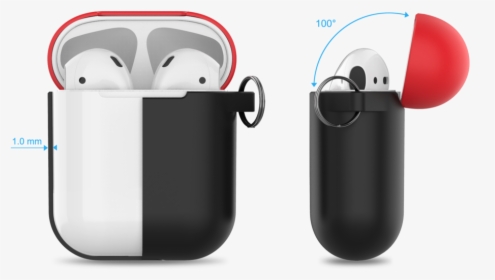 Premium Silicone Two Toned Case For Apple Airpods With, HD Png Download, Free Download