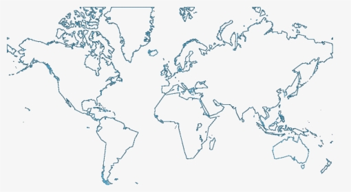 Mapa Mundi Para Colorir - Outline World Political Map, HD Png Download, Free Download