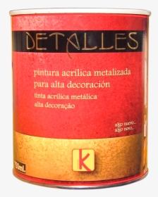 Pintura Acrílica Metalizada Detalles - Cylinder, HD Png Download, Free Download
