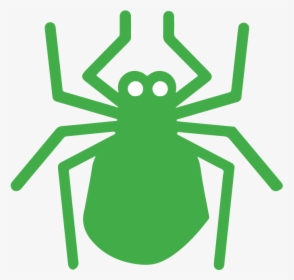 Green Silhouette Of A Tick - Ant, HD Png Download, Free Download