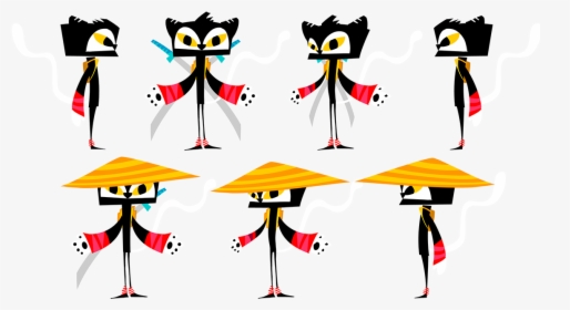 Kat Ninja Design Animation Hd Png Download Kindpng