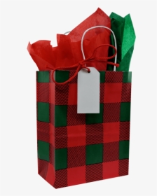 Two Second Gift Wrap Christmas Plaid Cub - Shoulder Bag, HD Png Download, Free Download