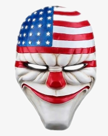 #payday #mask #mascara #eua #terror #payaso #asesino - Payday 2 Dallas Mask, HD Png Download, Free Download