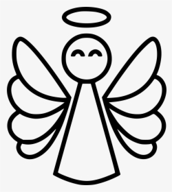 Whatsapp Logo Black And White Lineart - Free Angel Images Png, Transparent Png, Free Download