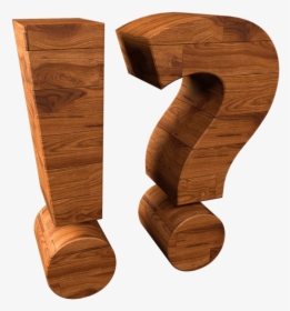 Transparent Png Exclamation And Question Mark Wood - Question Mark Transparent, Png Download, Free Download