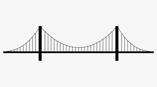 Suspension Bridge Png Image - Drawing Of Suspension Bridge, Transparent Png, Free Download