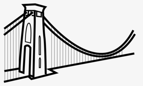 Self-anchored Suspension Bridge - Bristol Suspension Bridge Vector, HD Png Download, Free Download