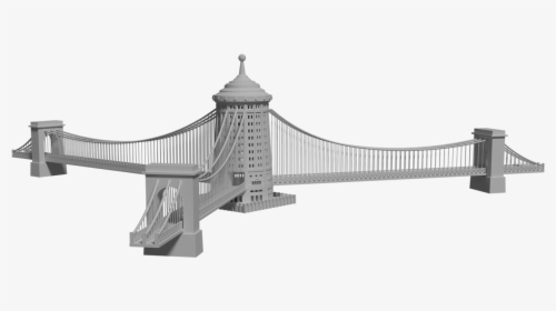 Transparent Suspension Bridge Png - Self-anchored Suspension Bridge, Png Download, Free Download