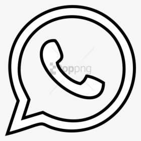 Transparent Computer Mouse Clipart Black And White - Whatsapp Logo Black And White, HD Png Download, Free Download