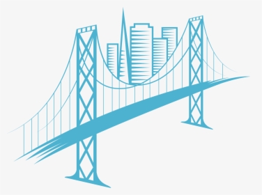 Self-anchored Suspension Bridge - San Francisco Bridge Logo Svg, HD Png Download, Free Download